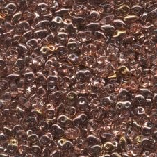 Matubo SuperDuo Czech Beads 2.5x5mm - Rosaline Capri Gold - 10g