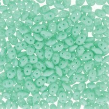 Matubo SuperDuo Czech Beads 2.5x5mm - Turquoise Green - 10g