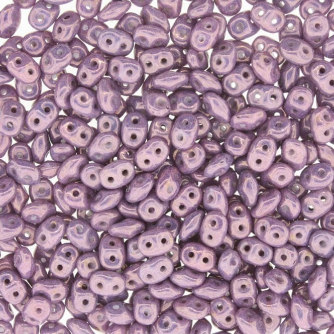 Matubo SuperDuo Czech Beads 2.5x5mm - Vega On Chalk - 10g