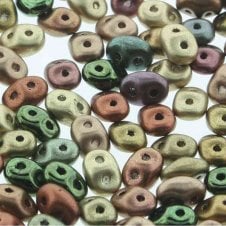 Matubo SuperDuo Czech Beads 2.5x5mm - Vintage Copper - 10g