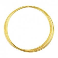 Memory Wire Necklace - Gold Plated (12 Loops)
