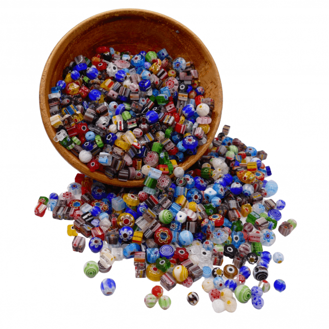 Millefiori Glass bead Mix - Mix Colours - 20g