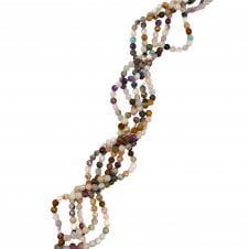 Mixed Gemstone Faceted Rondelle Beads 2.5mm - 40cm String (Approx. 185pcs)