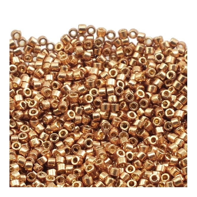  11/0 Delica Seed Bead - Duracoat Galvanised Champagne (DB1834) - 5g