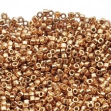 Miyuki 11/0 Delica Seed Bead - Duracoat Galvanised Champagne (DB1834) - 5g