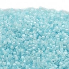 Miyuki 11/0 Delica Seed Bead - Lined Aqua Mist (DB078) - 5g