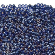 Miyuki 11/0 Delica Seed Bead - Lined Dark Blue Lustre (DB278) - 5g