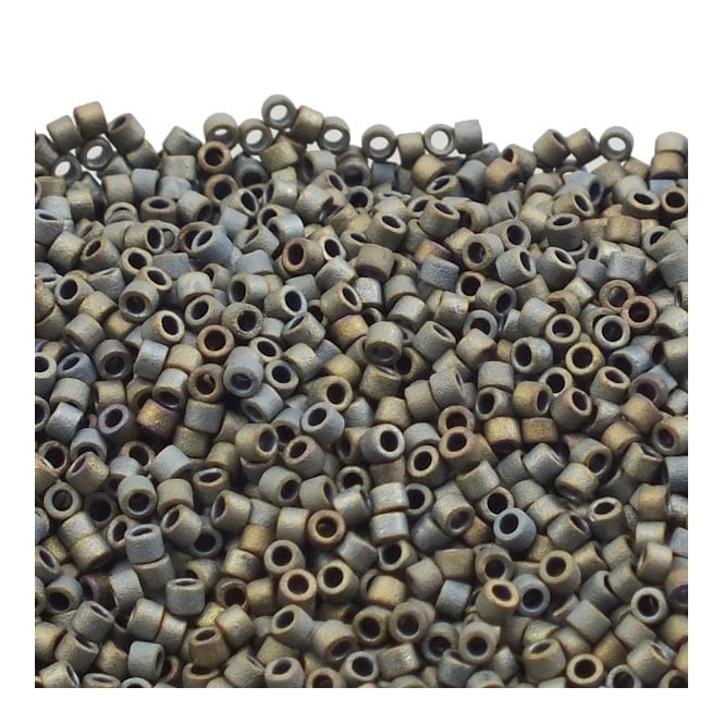  11/0 Delica Seed Bead - Matte Metallic Silver (DB307) - 5g