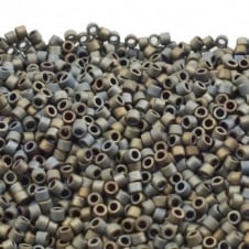 Miyuki 11/0 Delica Seed Bead - Matte Metallic Silver (DB307) - 5g