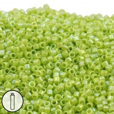 Miyuki 11/0 Delica Seed Bead - Opaque Chartreuse AB (DB169) - 5g