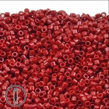 Miyuki 11/0 Delica Seed Bead - Opaque Cranberry (DB654) - 5g