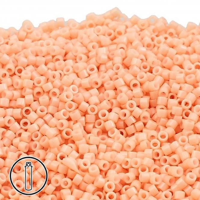 11/0 Delica Seed Bead - Opaque Salmon (DB206) - 5g