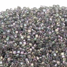 Miyuki 11/0 Delica Seed Bead - Transparent Grey Iris (DB107) - 5g