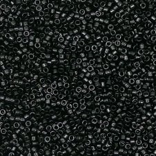 Miyuki 11/0 Delica Seed Beads - Black (DB010) - 5g