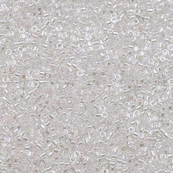  11/0 Delica Seed Beads - Crystal Luster (DB050) - 5g