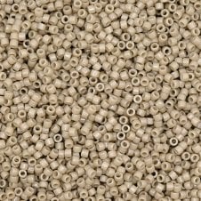 Miyuki 11/0 Delica Seed Beads - Duracoat Opaque Antique White (DB2363) - 5g