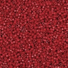 Miyuki 11/0 Delica Seed Beads - Duracoat Opaque Barn Red (DB2354) - 5g