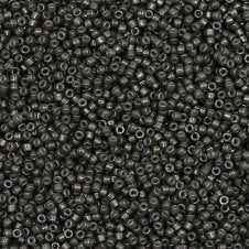Miyuki 11/0 Delica Seed Beads - Duracoat Opaque Charcoal Grey (DB2368) - 5g