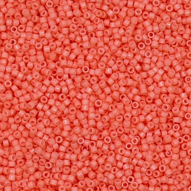  11/0 Delica Seed Beads - Duracoat Opaque Dark Salmon (DB2112) - 5g