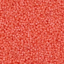 Miyuki 11/0 Delica Seed Beads - Duracoat Opaque Dark Salmon (DB2112) - 5g