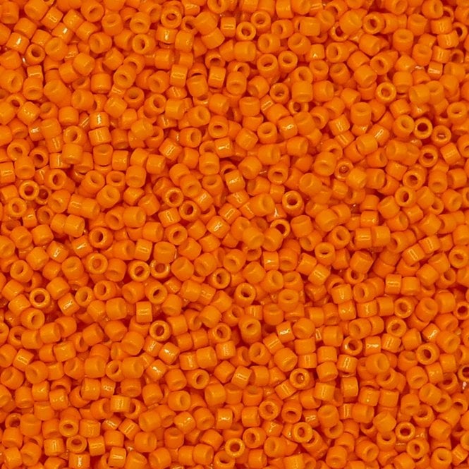  11/0 Delica Seed Beads - Duracoat Opaque Kumquat (DB2104) - 5g