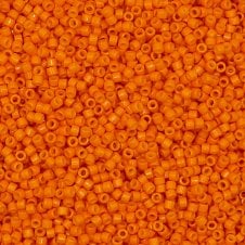 Miyuki 11/0 Delica Seed Beads - Duracoat Opaque Kumquat (DB2104) - 5g