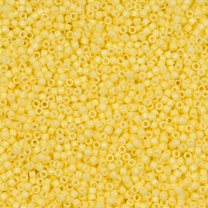  11/0 Delica Seed Beads - Duracoat Opaque Light Lemon Ice (DB2101) - 5g
