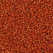 Miyuki 11/0 Delica Seed Beads - Duracoat Opaque Persimmon (DB2108) - 5g