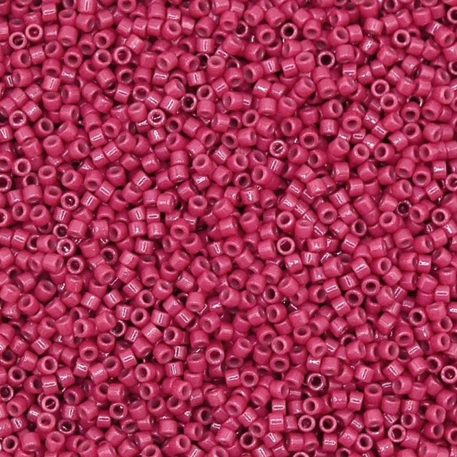  11/0 Delica Seed Beads - Duracoat Opaque Raspberry (DB2353) - 5g