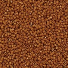 Miyuki 11/0 Delica Seed Beads - Duracoat Opaque Toast (DB2110) - 5g
