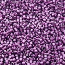Miyuki 11/0 Delica Seed Beads - Dyed Matte Transparent Purple (DB784) - 5g