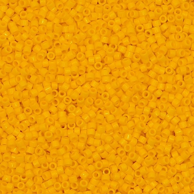  11/0 Delica Seed Beads - Dyed Opaque Canary (DB1132) - 5g
