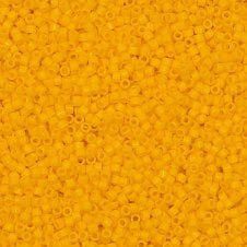 Miyuki 11/0 Delica Seed Beads - Dyed Opaque Canary (DB1132) - 5g