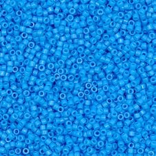 Miyuki 11/0 Delica Seed Beads - Dyed Opaque Capri Blue (DB659) - 5g