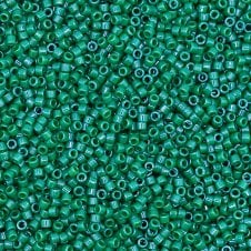 Miyuki 11/0 Delica Seed Beads - Dyed Opaque Jade Green (DB656) - 5g