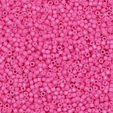 Miyuki 11/0 Delica Seed Beads - Dyed Opaque Rose (DB1371) - 5g