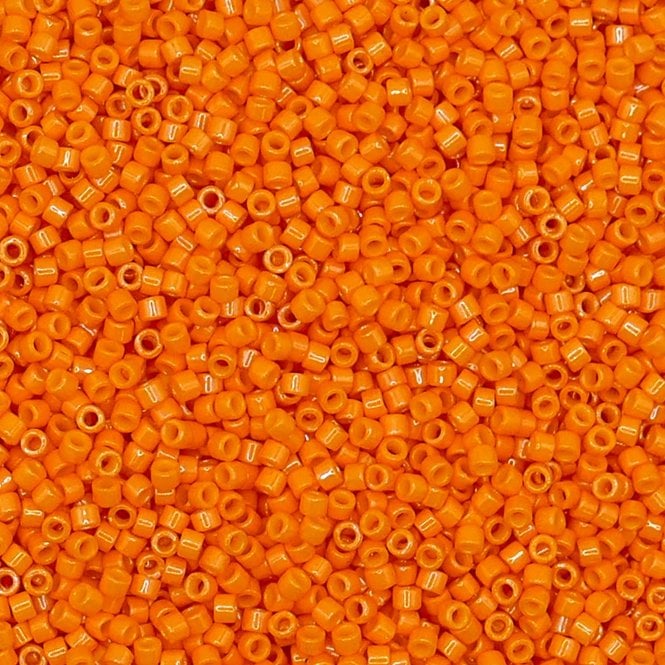  11/0 Delica Seed Beads - Dyed Opaque Squash (DB651) - 5g