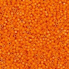 Miyuki 11/0 Delica Seed Beads - Dyed Opaque Squash (DB651) - 5g