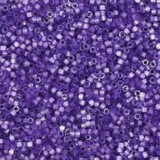 Miyuki 11/0 Delica Seed Beads - Dyed Purple Silk Satin (DB1810) - 5g