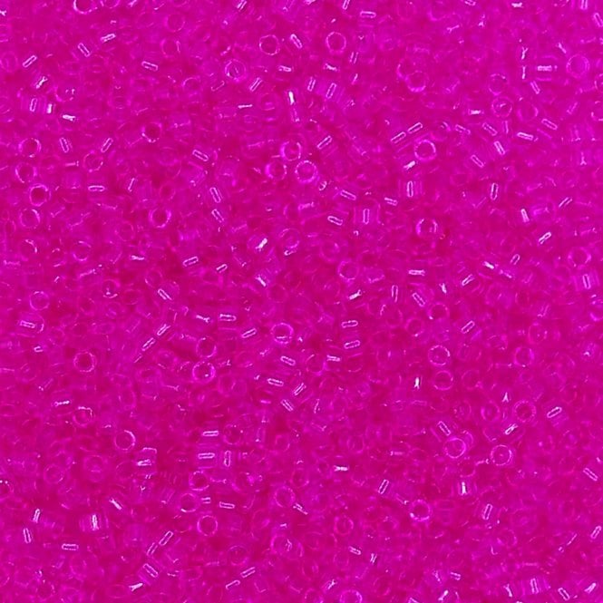  11/0 Delica Seed Beads - Dyed Transparent Fuchsia (DB1310) - 5g