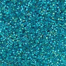 Miyuki 11/0 Delica Seed Beads - Fancy Lined Teal Green (DB2380) - 5g