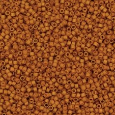 Miyuki 11/0 Delica Seed Beads - Frost Opaque Glaze Pecan (DB2286) - 5g