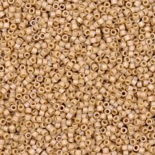 Miyuki 11/0 Delica Seed Beads - Frost Opaque Glaze Rainbow Ivory (DB2301) - 5g
