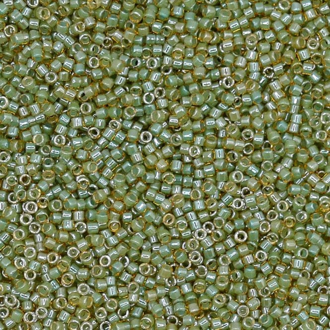 11/0 Delica Seed Beads - Luminous Asparagus Green (DB2052) - 5g