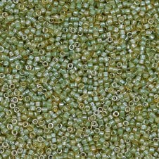 Miyuki 11/0 Delica Seed Beads - Luminous Asparagus Green (DB2052) - 5g