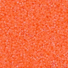 Miyuki 11/0 Delica Seed Beads - Luminous Creamsicle (DB2033) - 5g