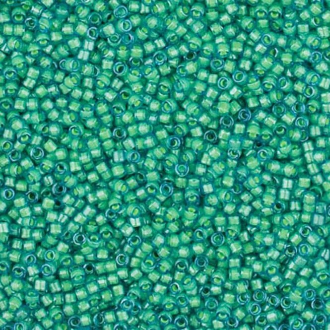  11/0 Delica Seed Beads - Luminous Mermaid Green (DB2053) - 5g