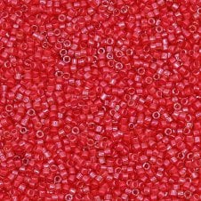 Miyuki 11/0 Delica Seed Beads - Luminous Poppy Red (DB2051) - 5g