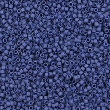 Miyuki 11/0 Delica Seed Beads - Matte Metallic Dark Grey Blue (DB377) - 5g
