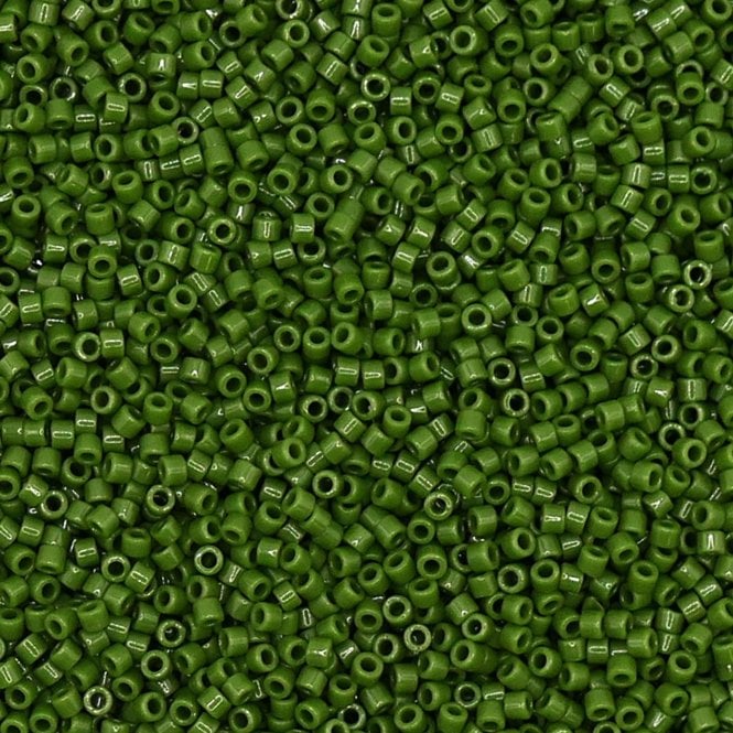  11/0 Delica Seed Beads - Opaque Avocado (DB1135) - 5g